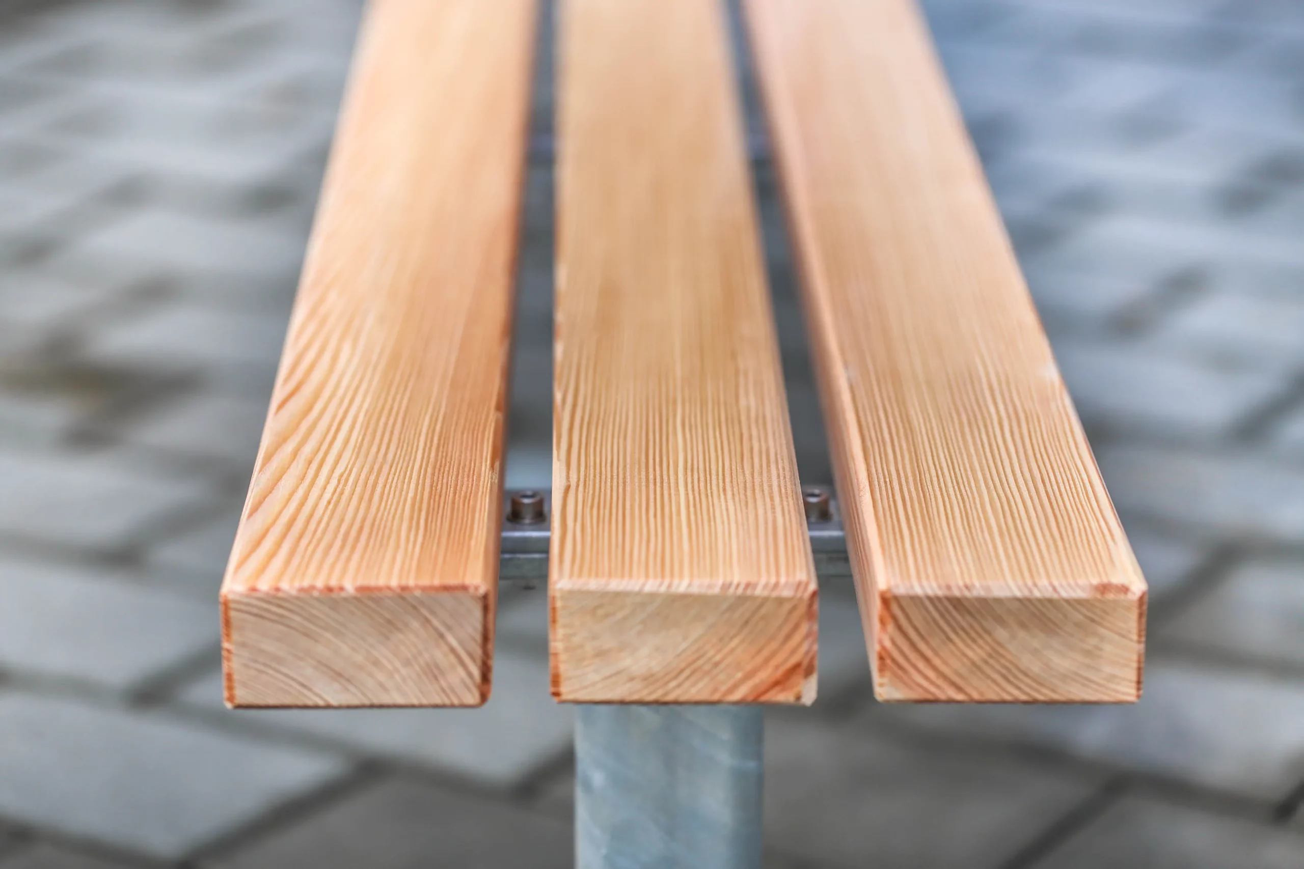 Detailaufnahme von Lärchenholz